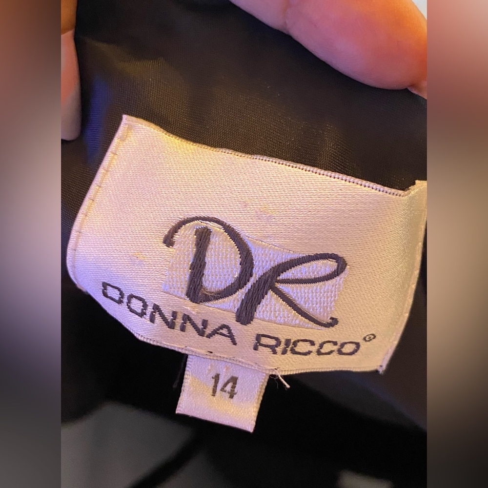 Donna Ricco Dress Size 14 - Raffled-Hem - Picture 5 of 10